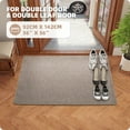 thumbnail image 6 of PABUBE Doormat for Inside 36"x56", Door Rug for Entryway Indoor, Dirt Trapper, Non Slip Entryway Rugs Washable Welcome Mat for Inside, Absorbent Entry Mat Low-Profile Entry Rug Indoor Doormat, Khaki, 6 of 8