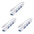 thumbnail image 2 of Concentrador USB Methold USB3.0 5Gbps 4 en 1 Plata Gris, 2 of 6