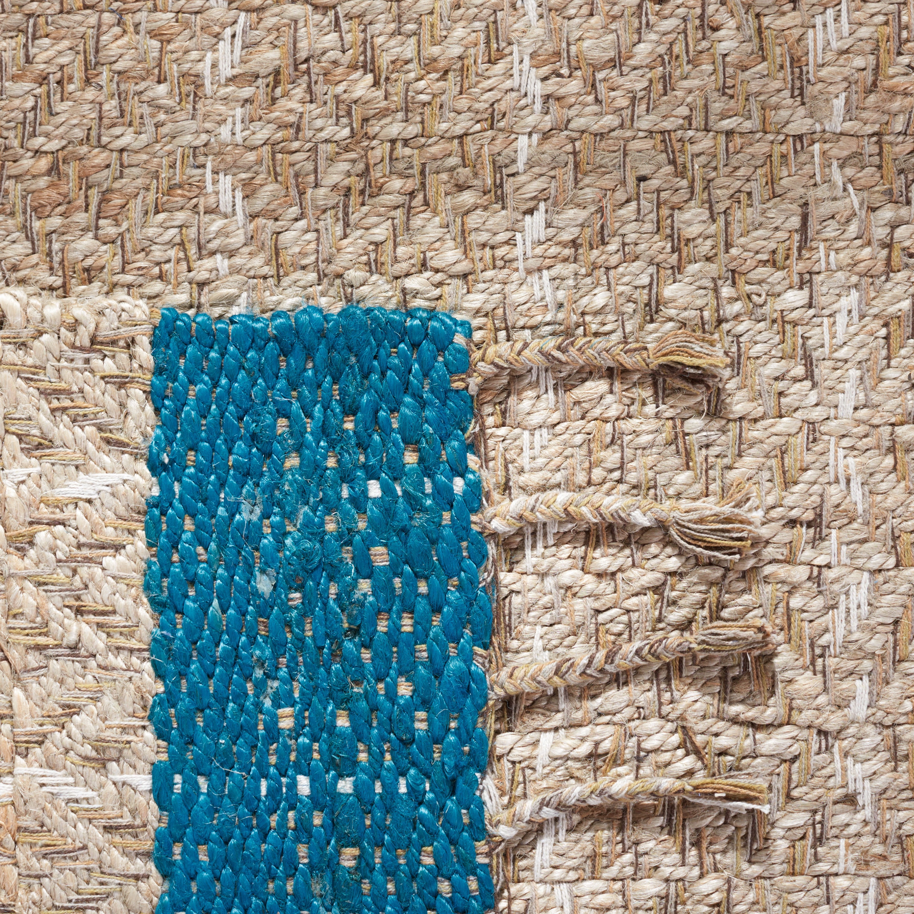 SAFAVIEH Cape Cod Kristen Distressed Area Rug, Blue/Natural, 5' x 8'