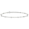 thumbnail image 4 of Sterling Silver Beaded Chain Anklet, 4 of 7
