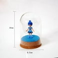 thumbnail image 4 of 8 Pieces with Wood Base Cloche Bell Jar Vase Round for, 4 of 6