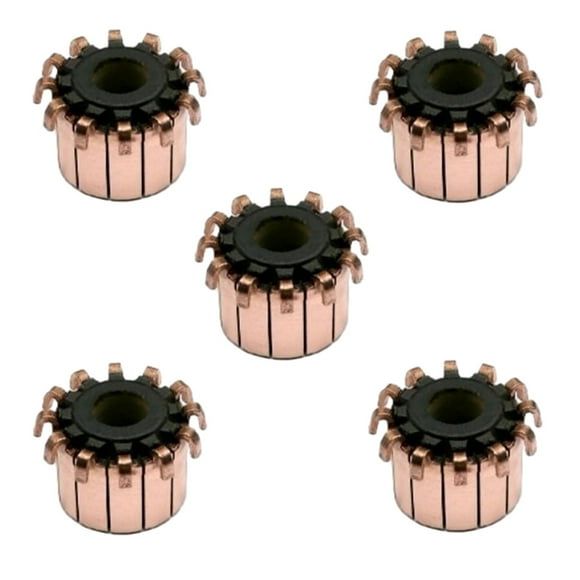 Copper Tone Commutator Commutator Hook Type Shape Motor Commutator 19.2*8*15.2(16)mm Black CHY-2946-12-8 Copper