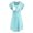 Light blue, variant on Women Maternity 3 in 1 Delivery/Labor/Nursing Nightgown Short Sleeve Pleated Maternity Sleepwear for Breastfeeding Hospital Sleep Dress,,S-2XL