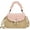 Pink, variant on Kukuzhu Women Straw Crossbody Bag Leather Top Handle Straw Handbag Summer Straw Beach Bag Weave Shoulder Bag Rattan Clutch Purse