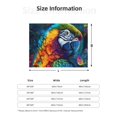 thumbnail image 2 of Throw Blanket for Couch, Colorful Parrot Jungle Dream Soft Comfy Warm Plush Throw Blanket, Lightweight Cozy Fuzzy Flannel Blanket & Throws for Sofa Bed, 2 of 7