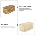 thumbnail image 3 of ELAYARD 2pcs Natural Wood Color Wooden Sliding Boxes for Organizing Household Sundries, 3 of 8
