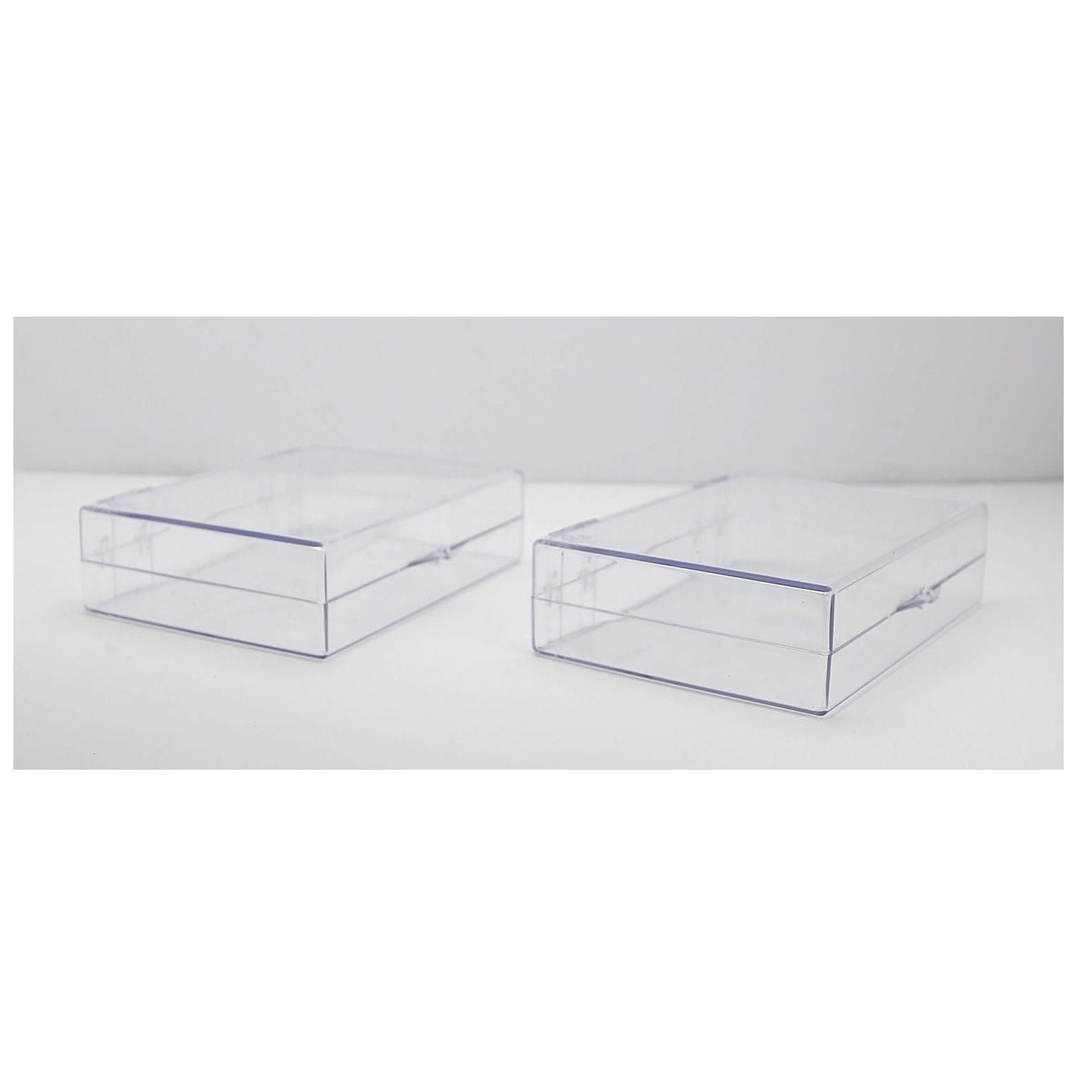 Clear Plastic Box with Removable Lid 1 L x 2 W x 3/4 Hgt.