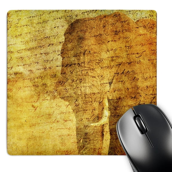 3dRose, Vintage Style Elephant - Animals - Nature, MousePad