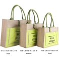 thumbnail image 2 of Sac de Plage en Jute pour Femmes, Sac de Courses Réutilisable avec Poignée Grand Sac de Courses pour Plage, Courses, Voyage par TBF Sac de Courses Réutilisable en Coton Jute Jute, 2 of 6