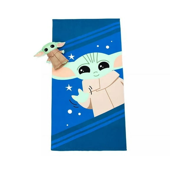 The Mandalorian Grogu Baby Yoda Bath Towel Bath Sponge Buddy Set