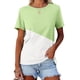 thumbnail image 2 of Camiseta de Manga Corta de Cuello Redondo, Casual para la Primavera Y la Fiesta de la Mujer de los Tops de Verano, 2 of 4