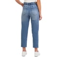 thumbnail image 3 of Jordache Womens High Rise Paperbag Straight Jean, 3 of 3
