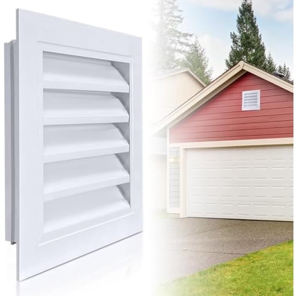 12" x 12" Gable Vent Aluminum Attic Vent with Screen Door Vents for Exterior Door Ventilation in House Shed Vent
