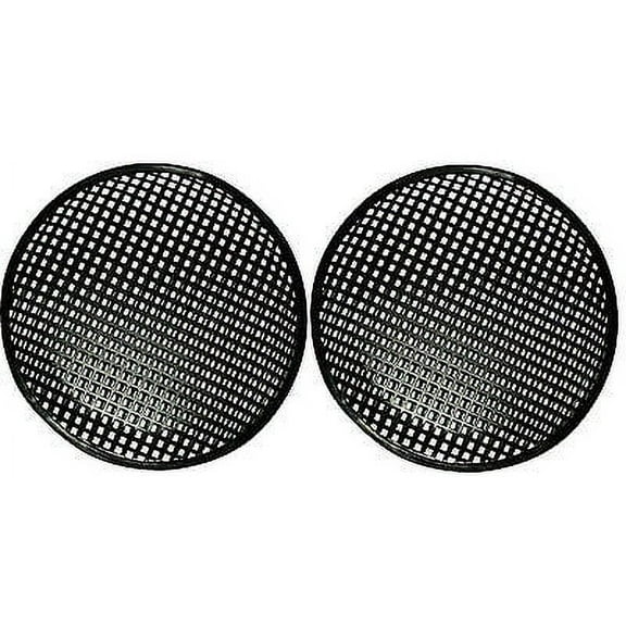8 INCH SUBWOOFER SPEAKER COVERS WAFFLE MESH GRILL GRILLE PROTECT GUARD 2 Pair