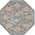 thumbnail image 2 of Rugs.com Lola Collection Rug – 4 Ft Octagon Blue Medium Rug Perfect For Living Rooms, Kitchens, Entryways, 2 of 9
