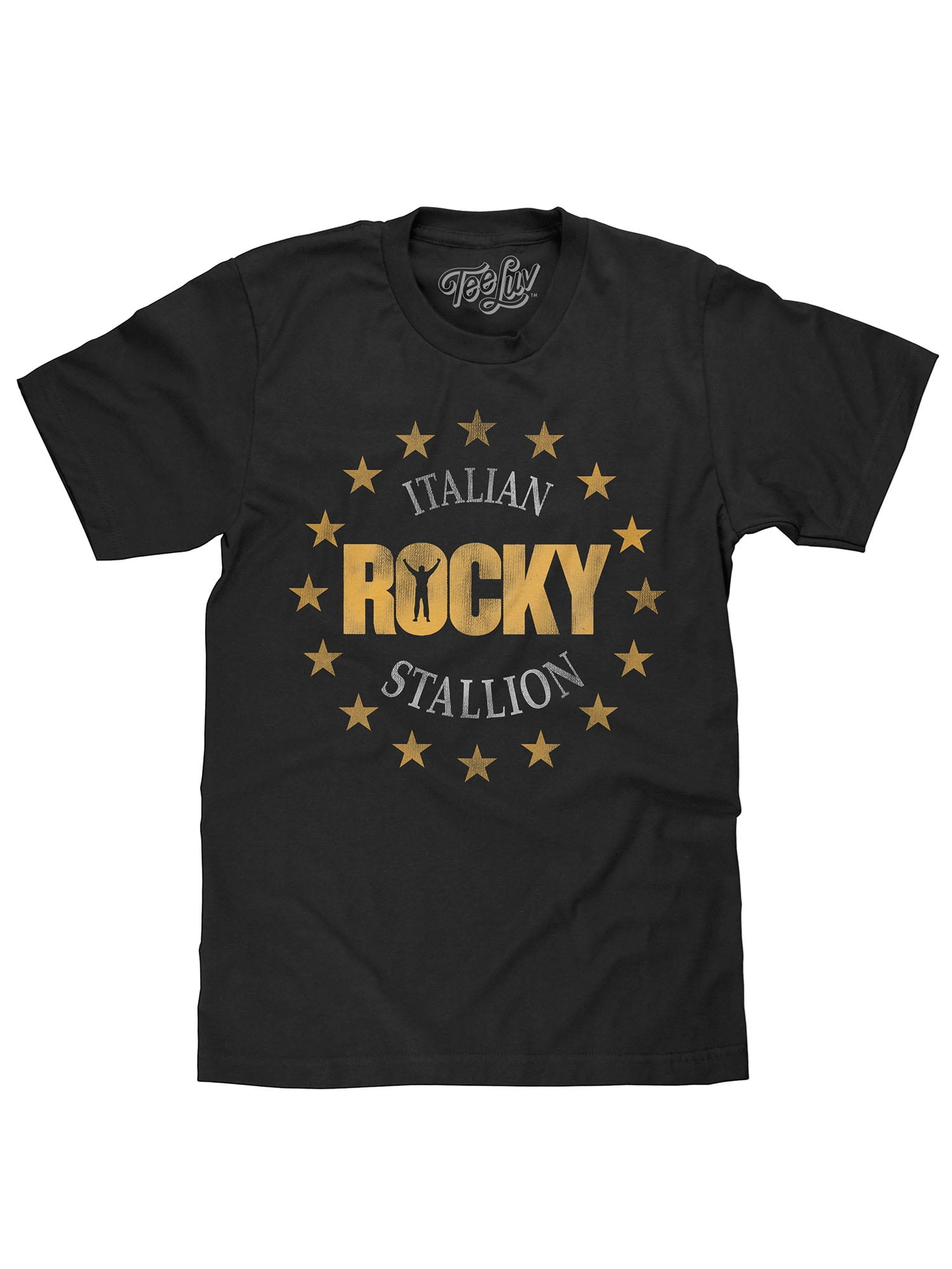 ROCKY STALLION GIRLIE T SHIRT Boxing Fan Club Italian Balboa 