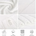 thumbnail image 3 of DEWEL 100% Cotton Bath Towel 35''x70''Oversized Bathroom Towels Highly Absorbent & Quick Dry Shower Towel Luxury Towels Multipurpose Use for Spa, Fitness, Sports, Yoga, White, 3 of 4