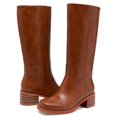 thumbnail image 4 of Botas hasta la rodilla JOKACEAR Saddle para mujer, tacón grueso, 4 of 6