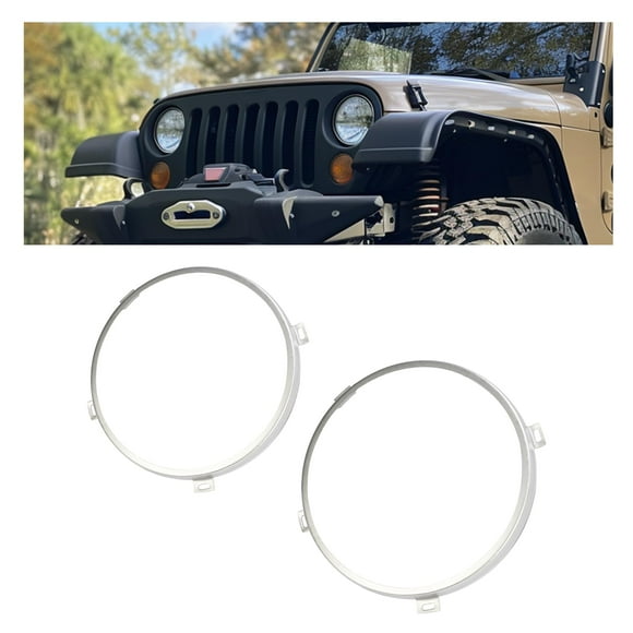 Anillo de soporte para faros delanteros HECASA de 7 pulgadas para Jeep Wrangler TJ