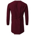 thumbnail image 2 of 7Encounter Unisex Multifuctional Wrap Smock With Chest And Side Pockets Burgundy Size L/XL, 2 of 4