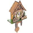 thumbnail image 2 of Cuckoo Clock Wall Clock Handcrafted Traditional Clock Retro Bird House Clock, 2 of 4