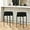 Bar Stools-black-2pcs, variant on YYEAN Counter Height Bar Stools, Set of 2, 24" Modern Backless Bar Stools, Ideal for Kitchen Counter, Kitchen Island, Boucle Sherpa Padded Cover, with Round Soft Seat and Foot Rest, Black