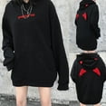 thumbnail image 2 of Teenager's Devil Wing Red Horn Sweatshirt Hoodies Oversized Harajuku Zipper Long Sleeve Sweatshirt Pullover Hooded Tops, 2 of 18