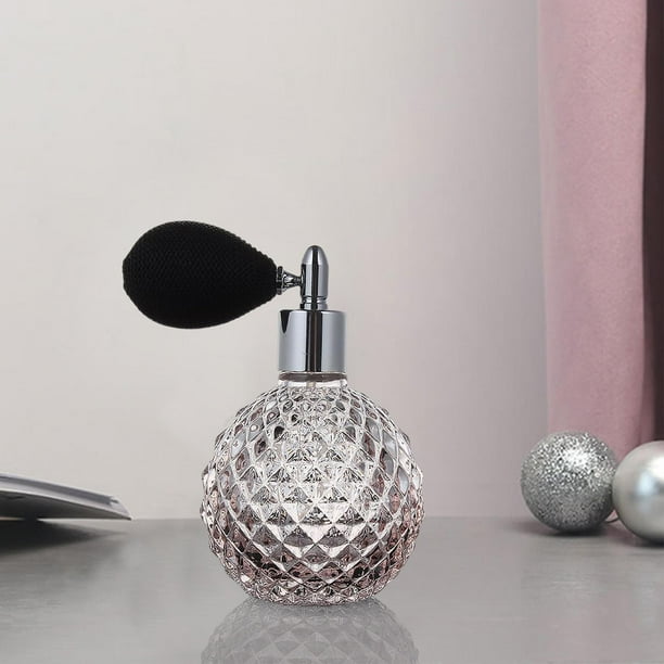 Botella de Spray de Atomizador de Perfume Recargable de Cristal Botellas de Perfume Vacías de 100 Ml , Rosado 100ml BLESIY Botella de perfume