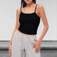 thumbnail image 2 of Summer Solid Color Women's Vest Suspender Simple And Exquisite Design, 2 of 9
