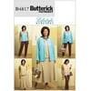 BUTTERICK PATTERNS B4817 Women's/Women's Petite Jacket, Vest, Top, Skirt and Pants, Size RR (18W-20W-22W-24W)