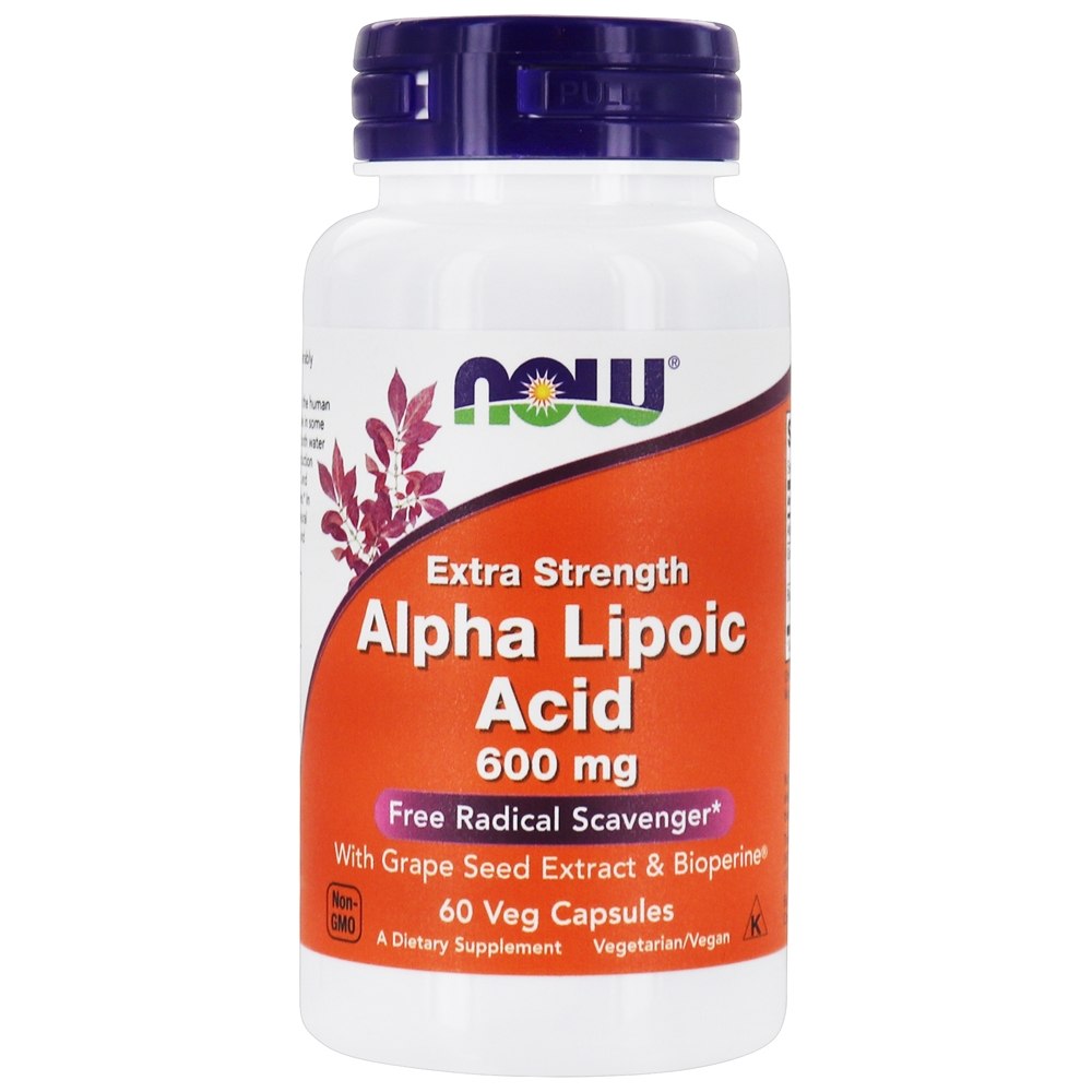 NOW Foods Alpha Lipoic Acid 600 mg. 60 Vegetable Capsule(s