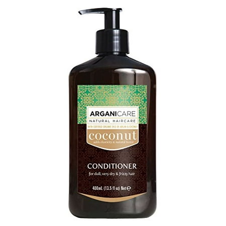 Arganicare Hydrating Coconut Conditioner with Certified Oils of Argan and Coconut for dull, very dry and frizzy hair 13.5 fl.