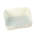thumbnail image 5 of Rabbit Litter Box Cage Corner Tray Sturdy Grid Design Easy to Clean for Small Animals Bunny Guinea Pig Rats, 5 of 9