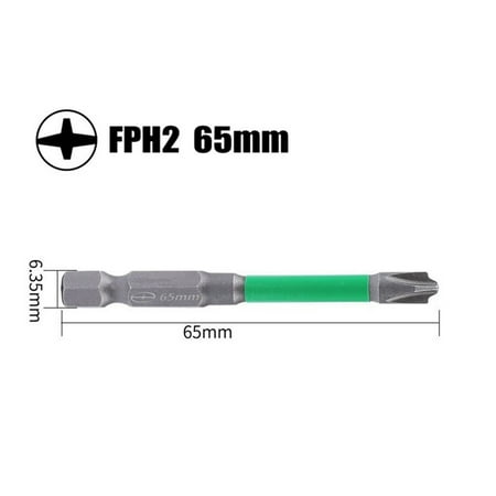 

65Mm 110Mm Magnetic Special Slotted Cross Screwdriver Bit For Electrician Fph2