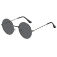 thumbnail image 2 of IAJDKMEK Sunglasses for Women Vintage - Small Round Metal Frame with UV Protection, Classic Retro Shades for Daily Wear, Driving and Casual Outings,Gray, 2 of 3