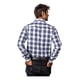 thumbnail image 5 of Camisa Hombre Casual Cuadros Blancos, Azul Marino Moon & Rai, 5 of 7