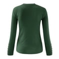 thumbnail image 5 of Sanbonepd Womens Crewneck Sweaters Long Sleeve Button Down Knit Shirt Casual Plain Tops, 5 of 5