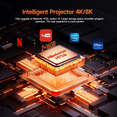 thumbnail image 4 of Magcubic 8K Support 1080P Native Android 14 Smart Projector with Auto Focus, 1100 ANSI, WiFi 6, 12W HiFi Stereo, HDR10+, 1.0:1 Throw Ratio for Home Theater & Gaming HY450Max, 4 of 13