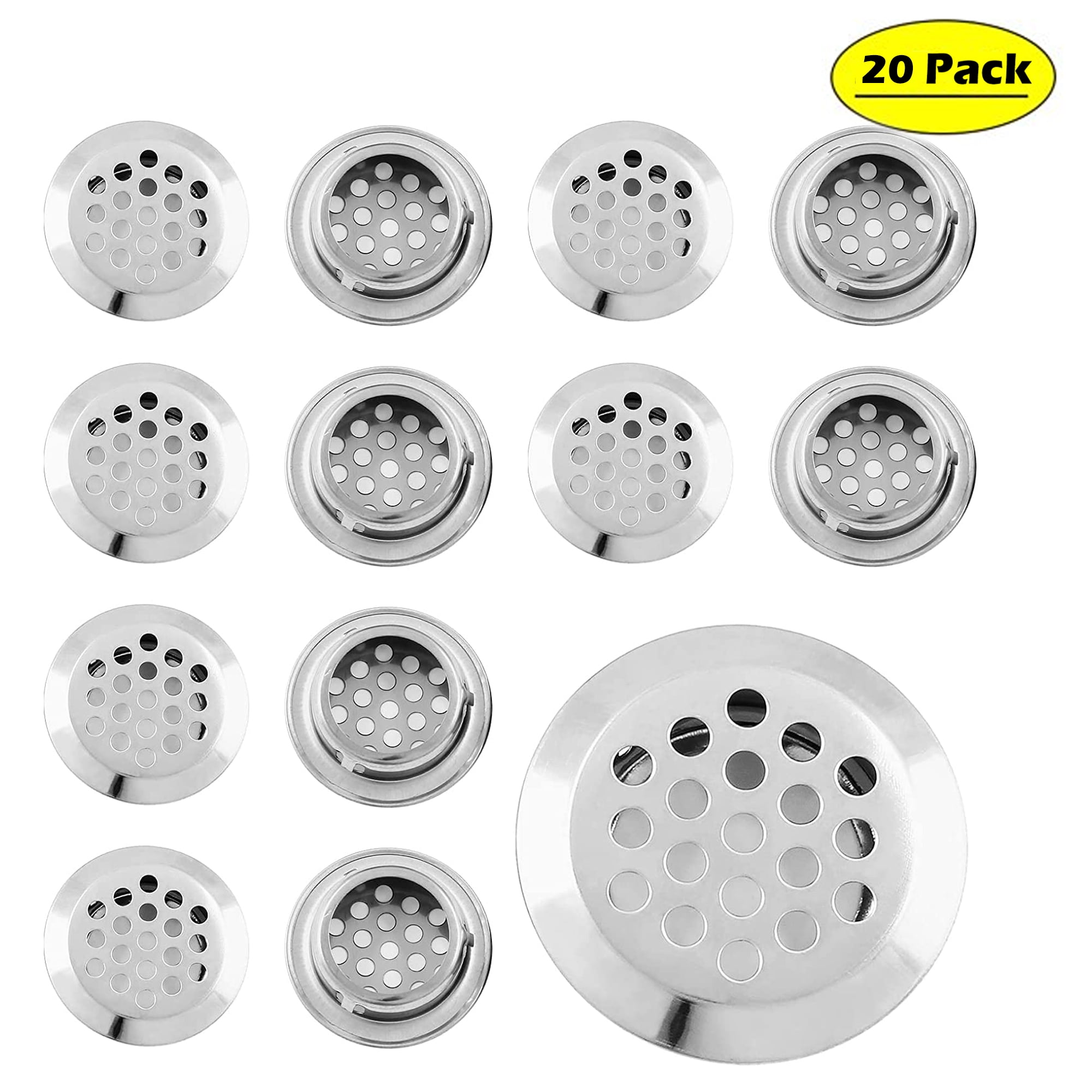 Breathable Ventilation Air Vent Grille Cupboard Wardrobe Set of 20pcs 