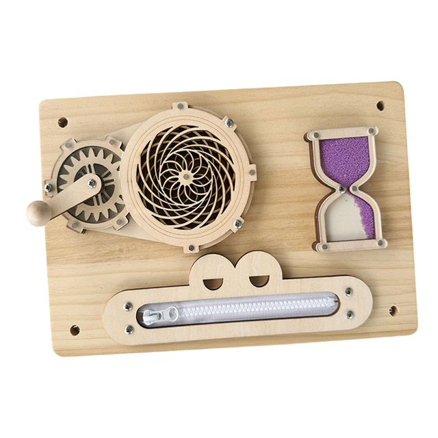 Tablero sensorial Montessori para actividades de concentración y habilidades para la vida. D
