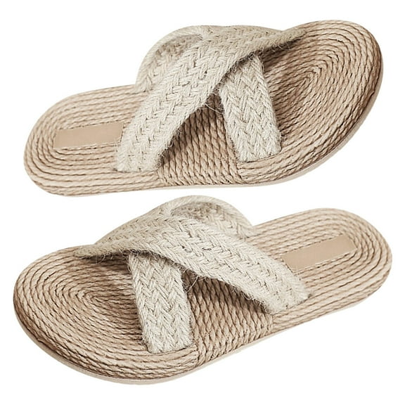 ifundom  Japanese Style Women Slippers Rubber Rope Breathable Comfortable Non Slip Sole