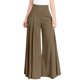 thumbnail image 1 of Pantalones de mujer de cintura alta y pierna ancha - Pantalones informales con cintura elástica - Bolsillos cómodos y corte holgado - Ropa de verano de poliéster, 1 of 5