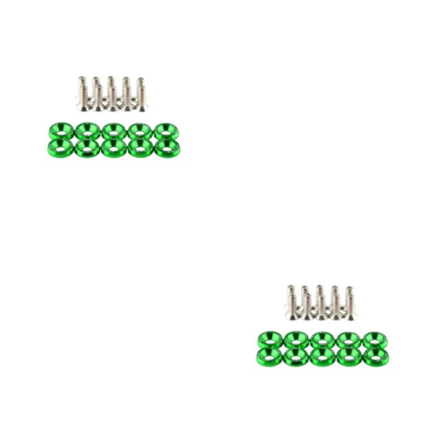 xinxixnxx Vis de Joint de Modification de Voiture Robustes et Durables pour des Améliorations Fiables de Voiture Vis Verte 2Set