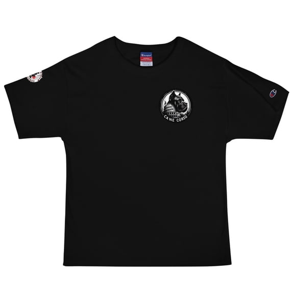 Cane Corso King Card Champion T-Shirt (Black, S)
