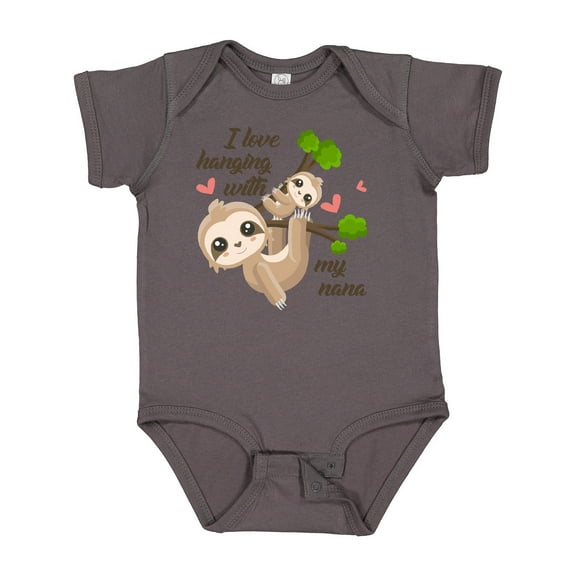 Inktastic Hanging with My Nana Boys or Girls Baby Bodysuit