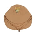 thumbnail image 5 of Oiyii Toddler Girls Water‑Repellent Bucket Hats Crocodile Embroidered Hiking Sun Hats, Khaki, 5 of 7