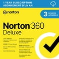 thumbnail image 1 of Norton 360 Deluxe Antivirus & Internet Security for 3 Devices 1 Year Subscription Digital Download, 1 of 7