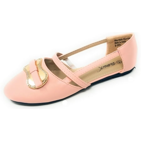 

Women Ballet Flats Mary Jane Style w/ Front Buckle Classic Ballerina Slip-On Slipper Shoes