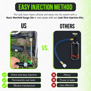LEAK SAVER Direct Inject AC Leak Sealer 6PK for Most HVAC Systems Up to 5 Tons