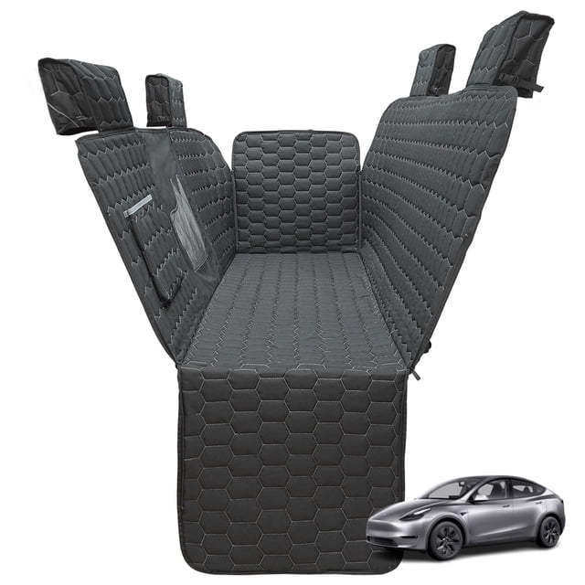 Funda de asiento de coche para perro Meginc para Tesla Model Y, impermeable